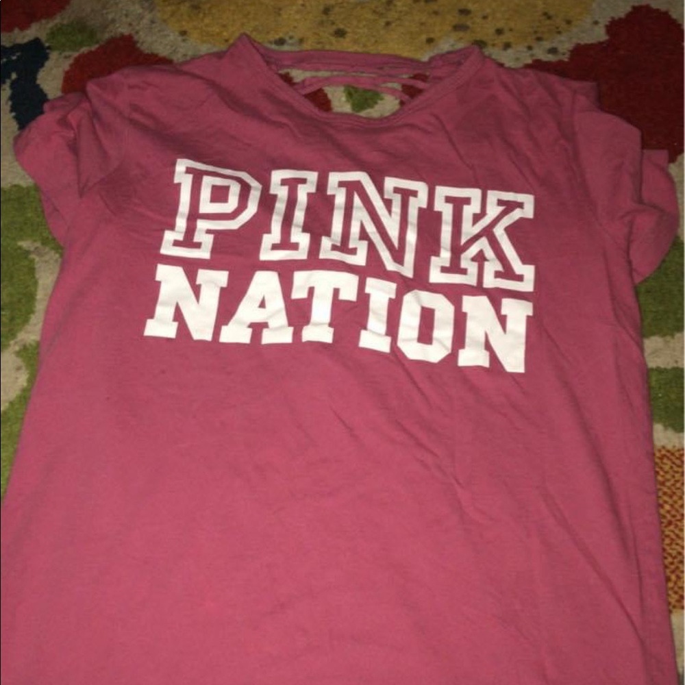 pink Victoria’s Secret shirt size extra small